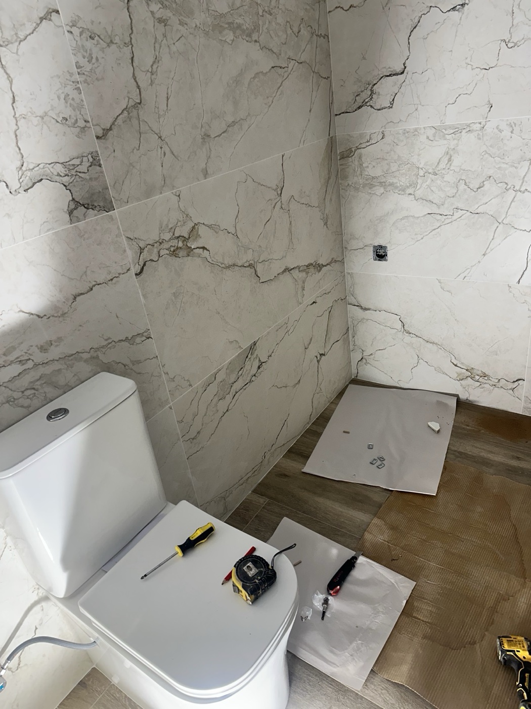 Bathroom mid-renovation